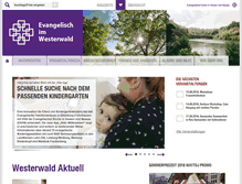 Tablet Screenshot of evangelischimwesterwald.de
